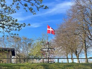Flagstang på skolen